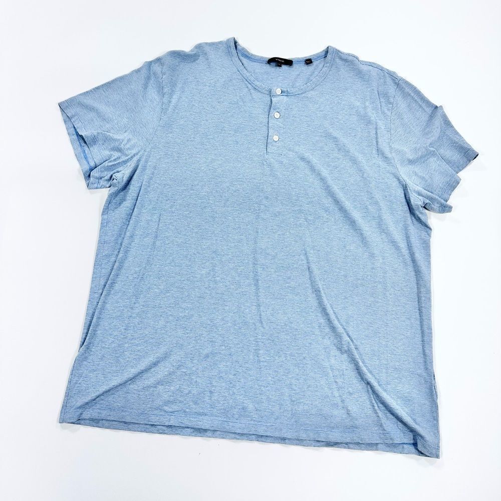 Vince blue cotton modal blend tee XXL